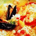 Fischsuppe mit Muscheln