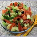 Sommersalat mit Honigmelone