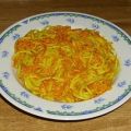 Curry Spaghetti mit Möhren