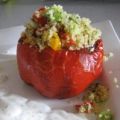 gegrillte Paprika gefüllt