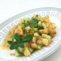 Gurken-Papaya-Salat mit Mojito-Dressing