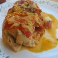 Hähnchenbrust mit Tomatensoße und Käse