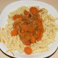 Nudeln mit Chilimöhren