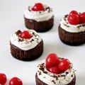 Deep Dark Black Forest Cheesecake Cupcakes