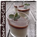 Bananen-Panna-Cotta mit Schokoladensosse