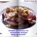 Bratapfel auf Weinsauce und Caramelisierten[...]