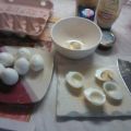Russische Eier (deviled eggs)