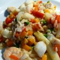 Garnelenpaella mit Spargel