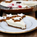 Pie mit weiße Mousse au chocolat