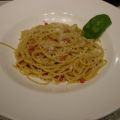 Carbonara zu Spaghetti