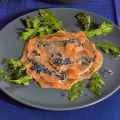 Lachs-Carpaccio mit Kaviar