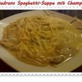 Suppe: Schnelle Spaghetti-Suppe mit Champis