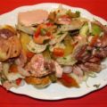 Salat: - Mein Laugenbrezen Wurstsalat -