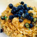 Pfifferlings- Risotto mit Blaubeeren