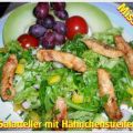 ~ Salat ~ Salatteller mit Hähnchenstreifen