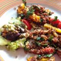 Roter Quinoa Grillgemüse-Salat