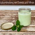 Joghurtdressing mit Datteln und Minze