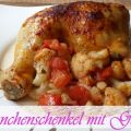 Hähnchenschenkel mit Gemüse