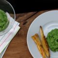 Süßkartoffel Pommes mit Erbsenhummus - Ein[...]