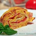Pfannkuchenrolle Caprese