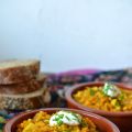 Linsen-Curry mit Möhrchen und Cashew-Kernen