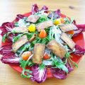 Salat mit Tofustreifen - vegan