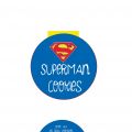Superman-Cookies im Glas