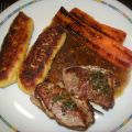 Kalbsmedaillons mit Kartoffelwürstchen . . . so[...]