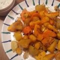 Gelbes Ofengemüse mit Schnittlauchsauce