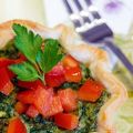 Schnelle Blätterteig-Spinat-Quiches