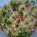 Tomaten Feta Rucola Nudel Salat