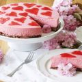 Erdbeer-Joghurt-Torte mit Schoko-Keks-Boden