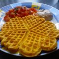 {Mal herzhaft gebacken} Pizzawaffeln mit[...]