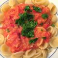 Pasta mit schneller Tomatensauce