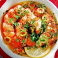 Gambas in Knoblauch