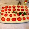 Erdbeer Tiramisu mit weißer Schokoladenmousse