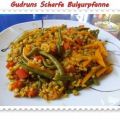 Gemüse: Scharfe Bulgurpfanne