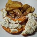 Überbackener Zitronenkürbis mit Kartoffelspalten