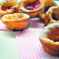 Pop Over Muffins mit Himbeeren