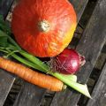 Rezept: Ofenkürbis mit Linsengemüse