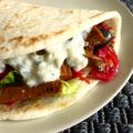 Gyros im Pitabrot (vegan)