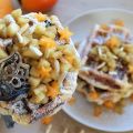 Bratapfelwaffeln mit Kakisternchen