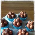 Schoko-Cupcakes mit Nougat-Topping