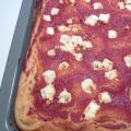 Kartoffelpizza mit Schafkäse