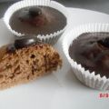 Muffin mit Kaffee und Kakao,