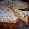 Kuchen: Käsekuchen mit Mandelkruste