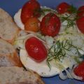 Mozzarella mit süßen Tomaten und Fenchel