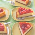 Erdbeer-Rhabarber-Cheesecake