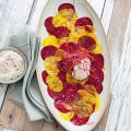 Carpaccio von roter und gelber Bete mit[...]