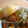 Pesto Suppe, mit viel Einlage